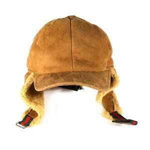 Ladies Gucci Brown Suede Winter Hat NWOT